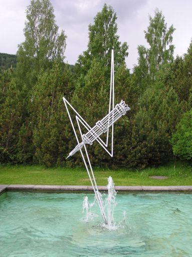 Sambands-fontenen i Jørstadmoen leir - Foto: Tom V. Segalstad